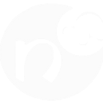 Logo blanc de la compagnie de théâtre lyonnaise Cie Nandi